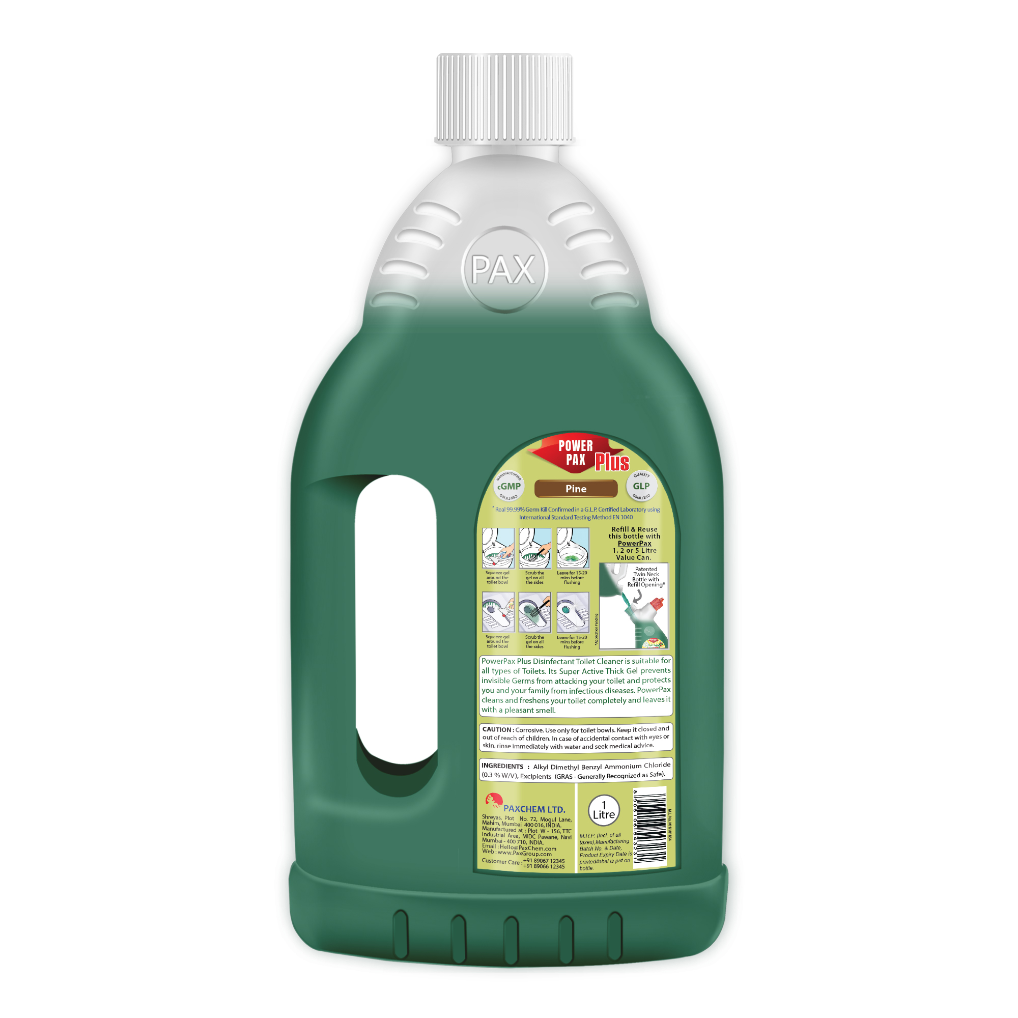 PowerPax Plus Disinfectant Toilet Cleaner