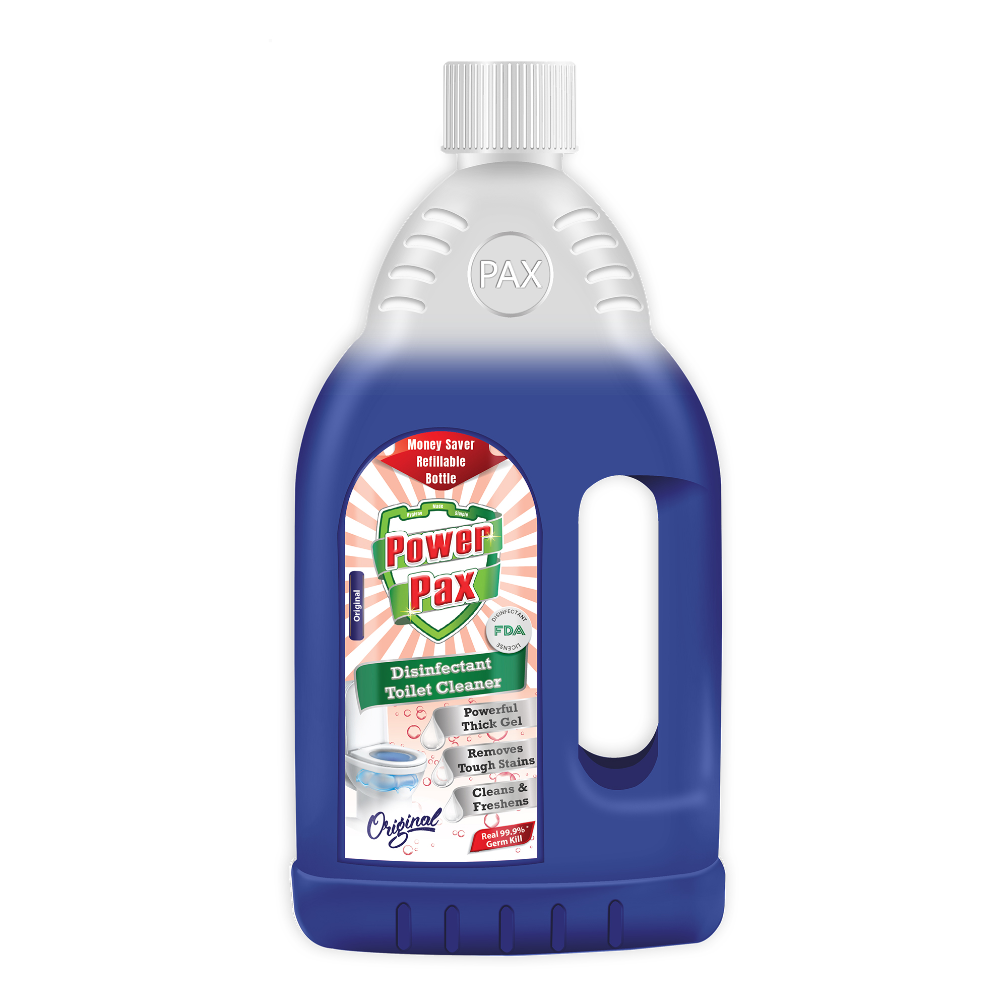 PaxChem PowerPax Disinfectant Toilet Cleaner 1L Original